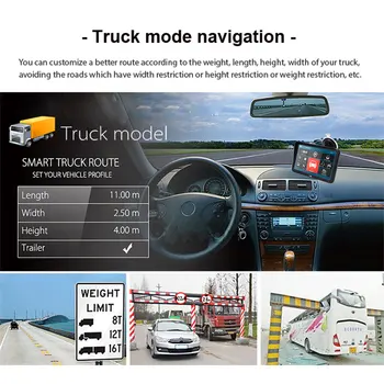 9 ` voiture camion GPS Navigacijos 256 Mo + 8 Eikite écran lytėjimo Sat Nav 